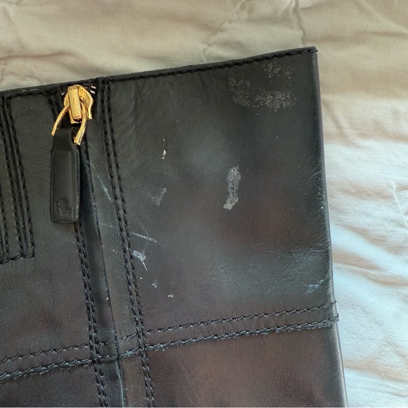 Lauren Ralph Lauren Women’s Signature Black Riding Boots - Picture 7 of 17